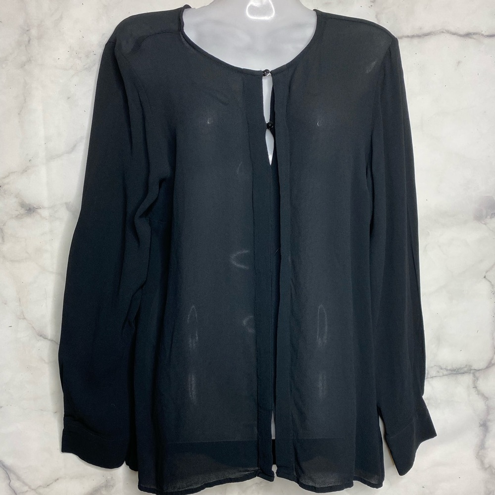 💕3/$50💕 Cynthia Rowley Black Blouse Medium